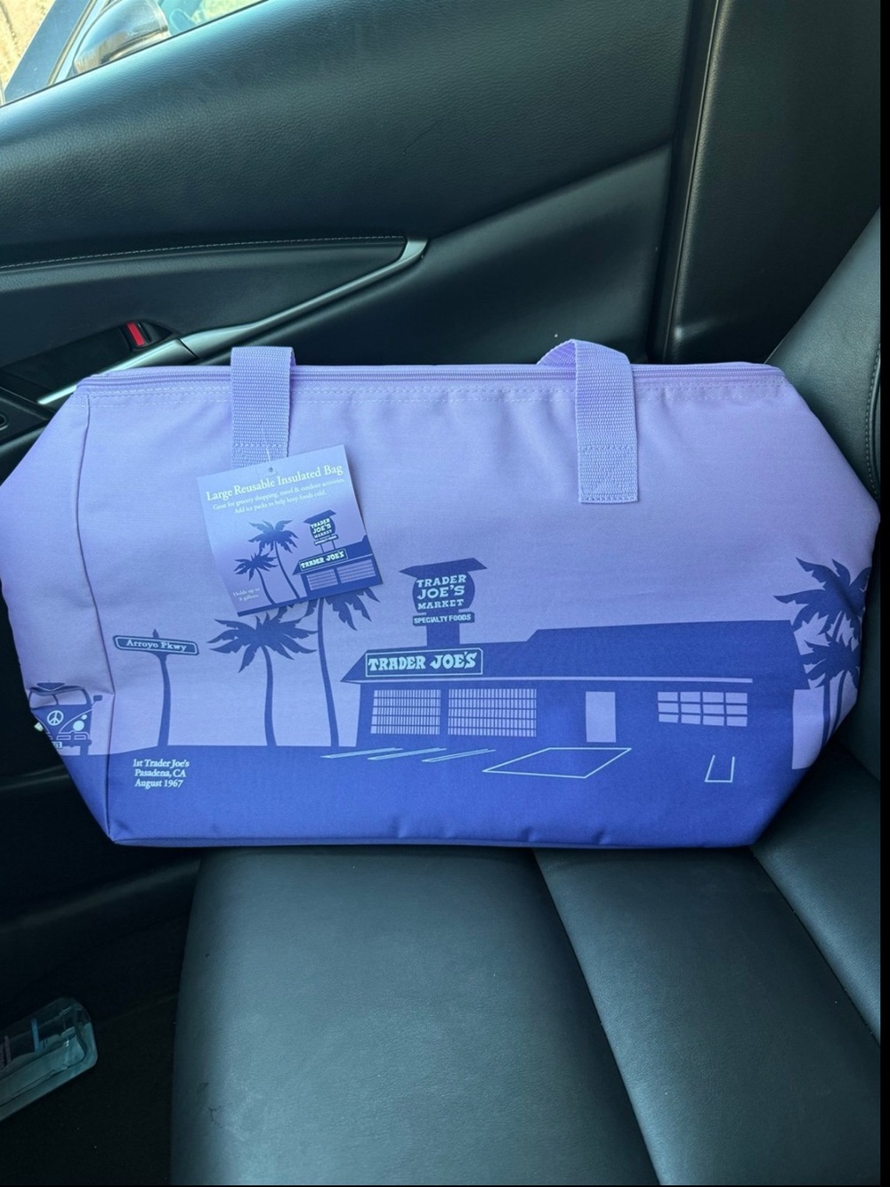 Trader Joe's Purple Reusable Insulated Tote